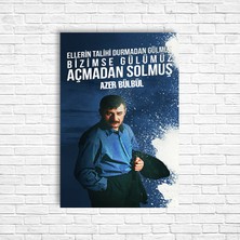 Azer Bülbül Retro Ahşap Poster