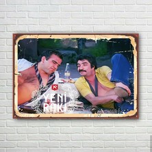 Alkol Yeşilçam Retro Ahşap Poster