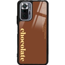Spoyi Xiaomi Redmi Note 10 Pro - Max Choclate Tasarımlı Glossy Telefon Kılıfı