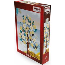 Nova Puzzle 2X1000 Parça Geyik ve Ağaç Puzzle Seti