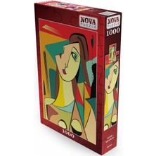 Nova Puzzle 2X1000 Parça Kübist Portre ve Soyut Yüzler Puzzle Seti