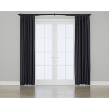 Gauze Fabric Design Blackout Karartma Özellikli Perde Antresit