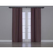 Gauze Fabric Design Blackout Karartma Özellikli Perde Gül Kurusu