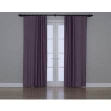Gauze Fabric Design Blackout Karartma Özellikli Perde Lila