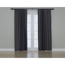 Gauze Fabric Design Blackout Karartma Özellikli Perde Antresit