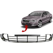 Gkl Skoda Süperb Ön Tampon Orta Izgara Kromlu 2009-2013 3T0853677