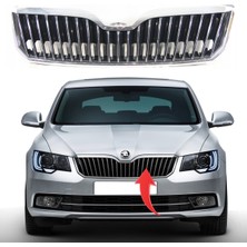 Gkl Skoda Süperb Ön Panjur Full Kromlu 2013 Sonrası 3T0853668B