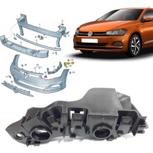Gkl Vw Polo Sol Ön Tampon Braketi 2018 Sonrası 2G0807183