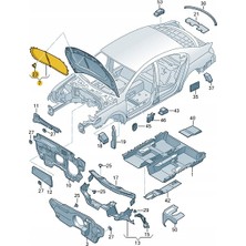 Gkl Vw cc Motor Kaput Keçesi Klipsli 2009-2017 3C8863831B