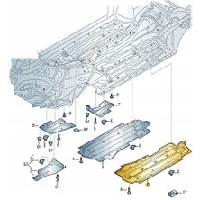 Gkl Audi A6 Sol Alt Taban Yan Kaplaması 2005-2011 4F0825207