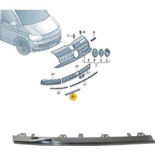 Gkl Vw T7 Sağ Ön Süs Cıtası Krom 7E5853102