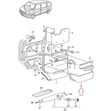 Gkl Volkswagen T4 1996-2003 Sol Kapı Cebi 701867131