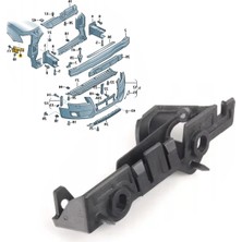 Gkl Audi A4 Sağ Ön Tampon Braketi 2008-2012 8K0807284