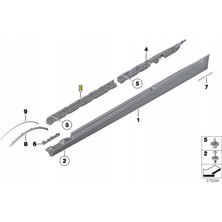 Gkl Bmw F10 Lcı Marşpiyel Braketi Ön Iç Sağ 51777184778