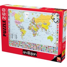 Anatolian 260 Parçalık Puzzle / Dünya Haritası - Kod 3319