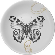 Kütahya Porselen Madagaskar Butterfly 21CM Pasta Tabağı