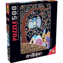 Anatolian 500 Parçalık Puzzle / Üç Baykuş - Kod 3605