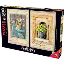 Anatolian 2x500 Parçalık Puzzle / Tebessüm , Gerçek Aşk - Kod 3610