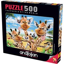 Anatolian 500 Parçalık Puzzle / Zürafa Selfisi - Kod 3617
