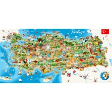 Anatolian 1500 Parçalık Puzzle / Türkiye Haritası - Kod 3793