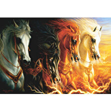 Anatolian 2000 Parçalık Puzzle / Mahşerin Dört Atı - Kod 3902