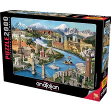 Anatolian 2000 Parçalık Puzzle / Simge Yerler - Kod 3941