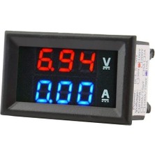 CDM Dijital Ampermetre 0-10A Voltmetre 0-100V - Kasalı