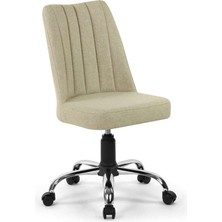 Seduna Polo Ofis Koltuğu Çalışma Sandalyesi Metal Tekerlekli Kumaş Kaplama Konforlu Kullanım