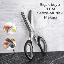 Hometarz Mutfak Makası Çok Amaçlı Sebze Makası 5 Bıçaklı