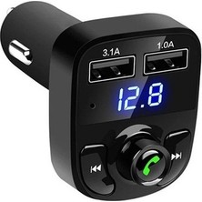 Teknomila Car x A88  3.1 A Bluetooth Fm Transmitter Telefon Görüşme Destekli