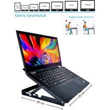 Newolexx Tüm Modellere Uygun Çelik Laptop Standı Notebook Sehpası Tablet Desteği Macbook Soğutucu Yükseltici Altlık