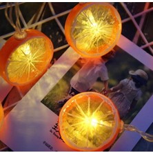 Alife Limon Dilimi Şeklinde Dekoratif Dolma 10 Lu LED