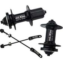 Hubs Ön ve Arka Set 32 ​​/ 36H Mtb Bisiklet Hubs Disk Fren Qr + Şiş Siyah 36H Kaset Hubs