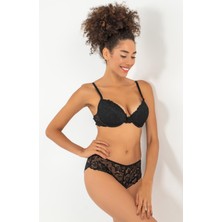 Miorre Push-Up Dolgulu Dantel Sütyen Takım