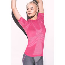 Miofit Kadın Energy Exercise Fit Kısa Kollu Dikişsiz Spor Tişört
