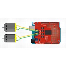 CDM Ardumoto Motor Sürücü Shield  - L298P Motor Sürücü Modül