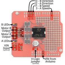 CDM Ardumoto Motor Sürücü Shield  - L298P Motor Sürücü Modül