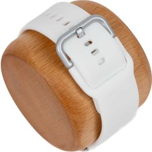 noktaks - Huawei GT2 46mm 22mm - Kordon Klasik Beyaz Silikon Kordon - T21136