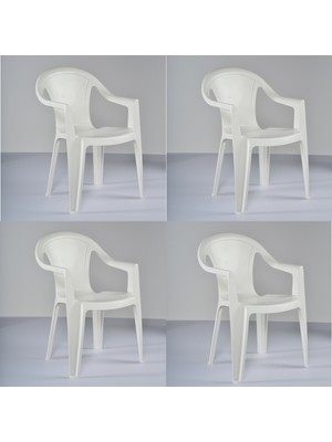 Bplas Denia 2 Plastik Sandalye (4'lü Set)