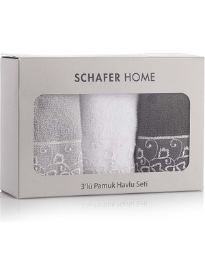 Schafer Happy Nakışlı Havlu SETI-30 x 30 cm-3 Parça