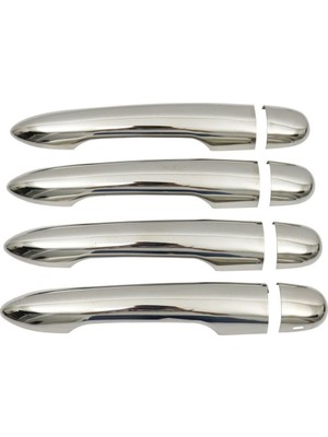 Alminox Oto Renault Scenic 2 Krom Kapı Kolu 4 Kapı P.çelik 2003-2009 Arası