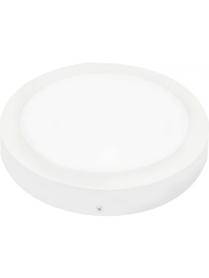Kendal KDL423 Smd Led’li Yuvarlak 24W Beyaz Kasa Sıva Üstü Panel Armatür Beyaz