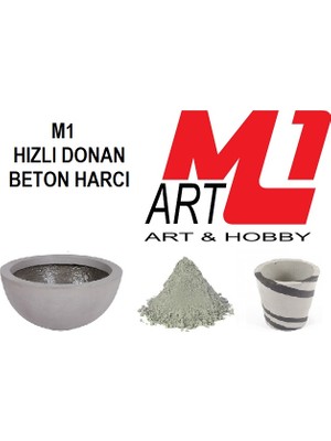 M1 Art Hızlı Donan Beton Harcı Gri 20 kg