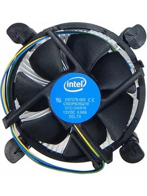 Intel 4pin Fan 1150-1151-1155-1156 -1200PIN Siyah Renkli Yüksek Performans ve Sessiz Çalışma