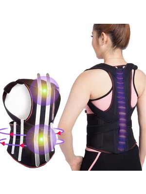 Çift Balenli Dik Durus Korsesi Medikal Kambur Önleyici Bayan Erkek Bel Sırt Dik Durmak Için Korse