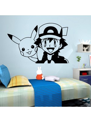 Allfun Anime Duvar Çıkartmaları Siyah Pvc Duvar Çıkartması 37 x 57 cm (Yurt Dışından)