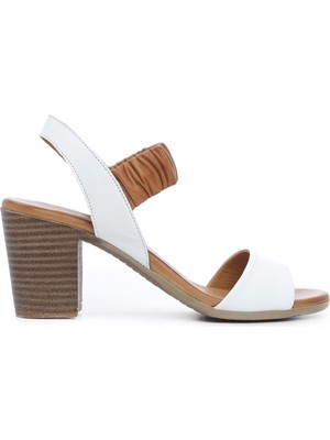 Tamer Tanca Kadın Derı Sandalet Sandalet 766 1323 Byn Sndtl Y22