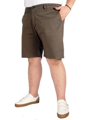 Modexl Büyük Beden Erkek Kapri Yancep Nice Classic 21402 Haki