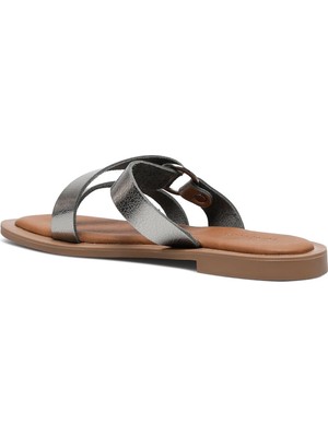 Nine West Tanye 2fx Kahverengi Kadın Düz Terlik