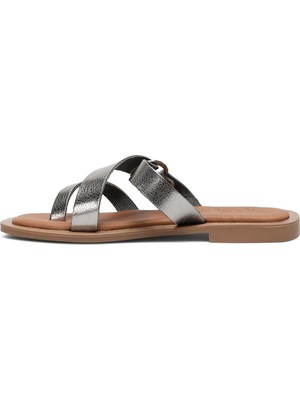 Nine West Tanye 2fx Kahverengi Kadın Düz Terlik